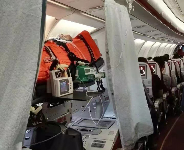 三沙跨国医疗包机、航空担架